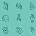 Engineering outline icons