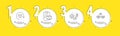 Engineering, Parcel checklist and Return package icons set. Parcel shipping sign. Vector