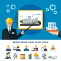 Engineering Pictograms Collection Background