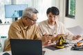engineering robot technology with asian programmer innovation and research teamwork in coding development
