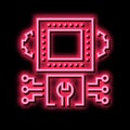 engineering system neon glow icon illustration