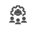 Engineering team icon. Engineer or architect group sign. Vector Royalty Free Stock Photo