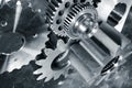 Engineering and technology, gears and cogs Royalty Free Stock Photo