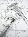 Engineering tools Royalty Free Stock Photo