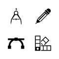 Engineering tools. Simple Related Vector Icons