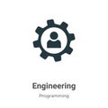 Engineering vector icon on white background. Flat vector engineering icon symbol sign from modern programming collection for Royalty Free Stock Photo