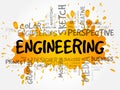 Engineering word cloud, creative concept Royalty Free Stock Photo