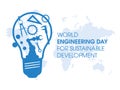 World Engineering Day for Sustainable Development vector