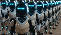 Engineers making advancements in robotics within a cutting edge laboratory environment