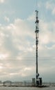 Engineers repair the cell tower Royalty Free Stock Photo