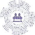 engineers vector icon. engineers editable stroke. engineers linear symbol for use on web and mobile apps, logo, print media. Thin