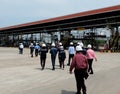 Engineers Walking to Fuel Terminal