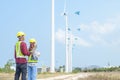Engineers of wind turbine control projects and production. / Engineers of Wind Turbine