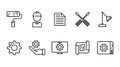Enginering flat icon set vector Royalty Free Stock Photo