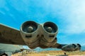 Engines on the Wing of an Historic B52 Airplane