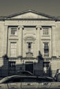 ENGLAND, BATH - 29 SEP 2015: Dispensary Building, black and whit