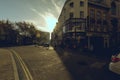 High Street Corner, Autumn Morning