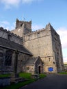 England: Cartmel Priory church entry Royalty Free Stock Photo