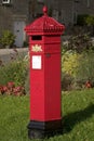 England, traditional red mail box Royalty Free Stock Photo