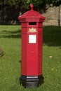 England, traditional red mail box Royalty Free Stock Photo