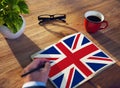 England Country Flag Nationality Culture Liberty Concept Royalty Free Stock Photo