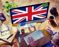 England Country Flag Nationality Culture Liberty Concept Royalty Free Stock Photo