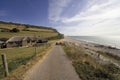 England devon jurassic coast branscombe mouth beach Royalty Free Stock Photo