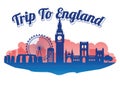 England famous landmark silhouette style on island famous landmark silhouette style,around the world,travel and tourism