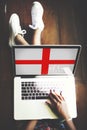 England Flag Country Nationality Liberty Concept Royalty Free Stock Photo