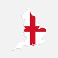 england flag map Royalty Free Stock Photo