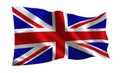 England flag. A series of `Flags of the world.` The country - England flag Royalty Free Stock Photo