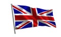 England flag. A series of `Flags of the world.` The country - England flag Royalty Free Stock Photo