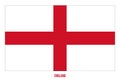 England Flag Vector Illustration on White Background. Countries of the United Kingdom Royalty Free Stock Photo