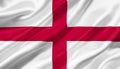 England flag waving with the wind, 3D illustration.