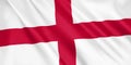 England flag waving with the wind. Royalty Free Stock Photo