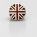 England flage ring on white Royalty Free Stock Photo