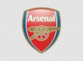 England football club emblem on transparent background. Vector illustration. Arsenal FC