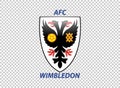 England football club emblem on transparent background. Vector illustration. Wimbledon FC