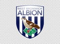England football club emblem on transparent background. Vector illustration. West Bromwich Albion FC Royalty Free Stock Photo