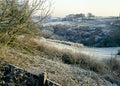 UK, Glos, Cotswolds, Heavy frost valley Chalford