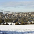 Winter view towards Painswick Royalty Free Stock Photo