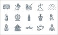 england line icons. linear set. quality vector line set such as king arthur, classic car, queen, tea, oxford, royal guard, crown,