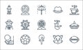england line icons. linear set. quality vector line set such as rugby, golf, football, fox, football, detective, pipe, fedora hat