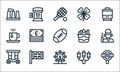 England line icons. linear set. quality vector line set such as underground, ferris wheel, carriage, street lights, union jack, Royalty Free Stock Photo