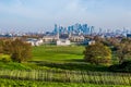 England London - April 19, 2019 : Greenwich Park with National Maritime Museum. Royalty Free Stock Photo