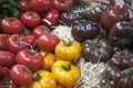 England, London, Southwark, Borough Market, Vegetable Stall, Tomato Display Royalty Free Stock Photo