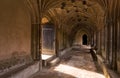 England Medieval Abbey and Light coming Through Entrance Door Royalty Free Stock Photo