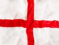 England national flag with waving fabric Royalty Free Stock Photo