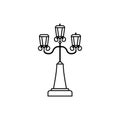 England postlamp classic isolated icon