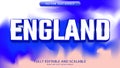 England text effect editable eps file Royalty Free Stock Photo